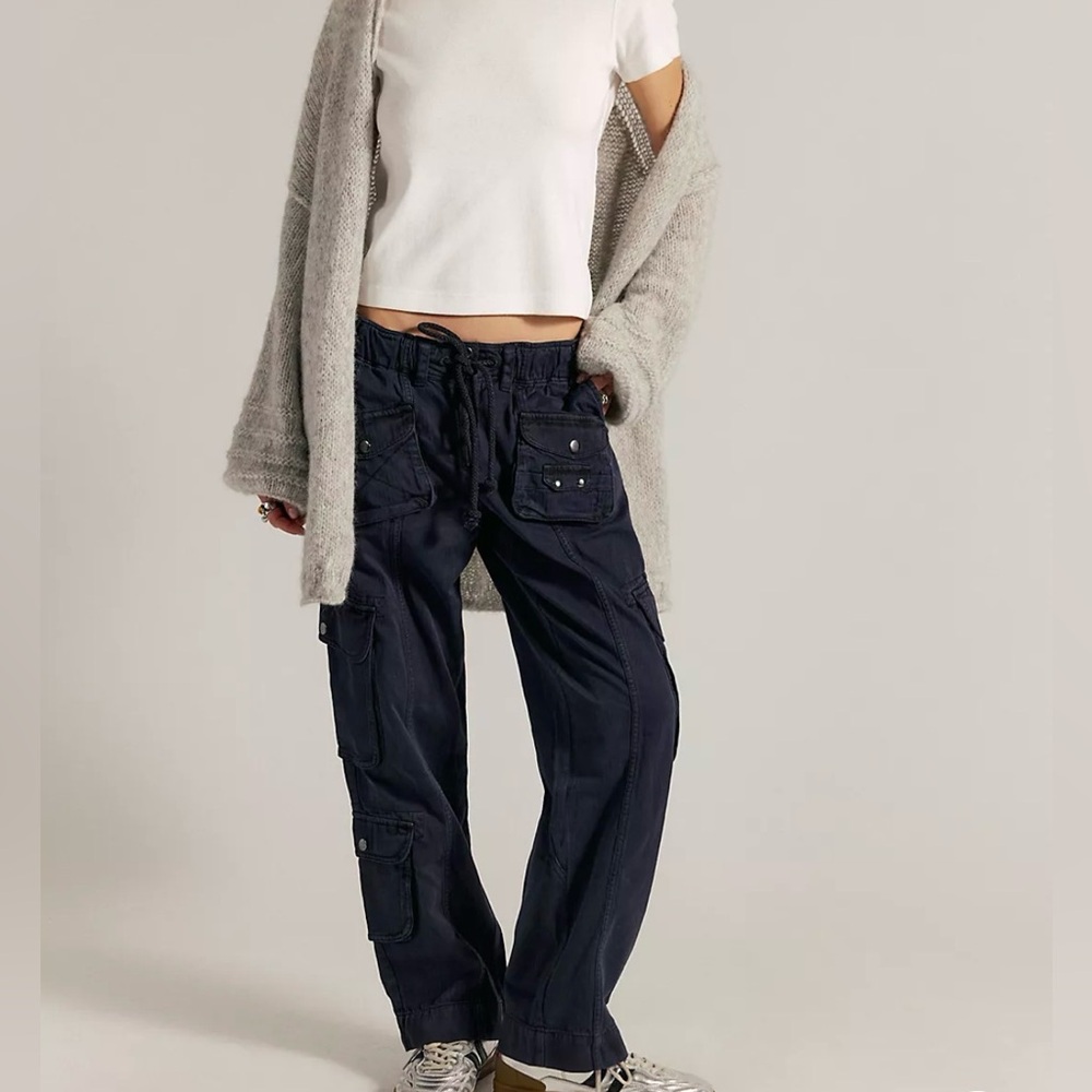 Free People Tahiti Cargo Pants Size M - Picture 2 of 9